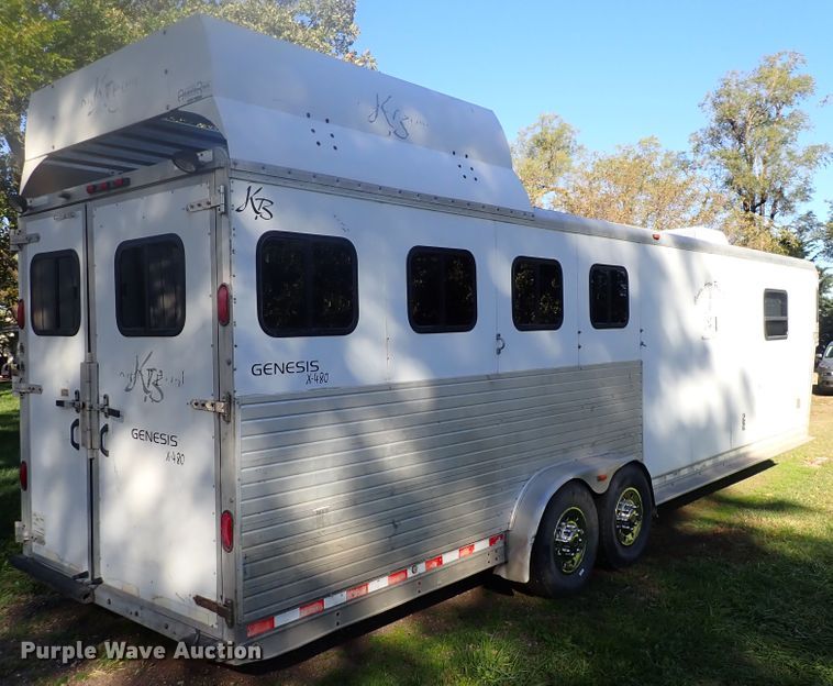 image for item DN2183 2002 Kiefer Genesis X-480  horse trailer