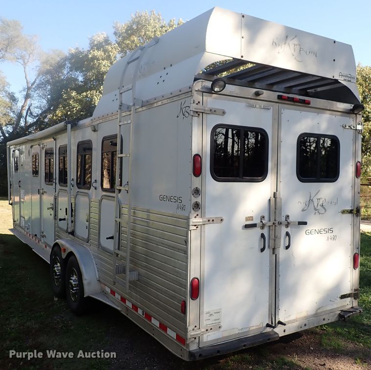 image for item DN2183 2002 Kiefer Genesis X-480  horse trailer