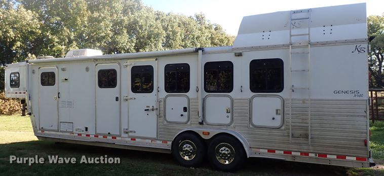 image for item DN2183 2002 Kiefer Genesis X-480  horse trailer