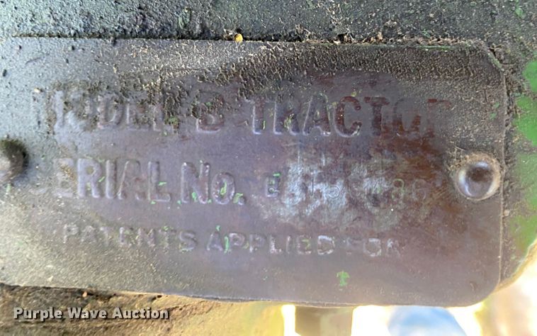 image for item EX9662 1944 John Deere B  tractor