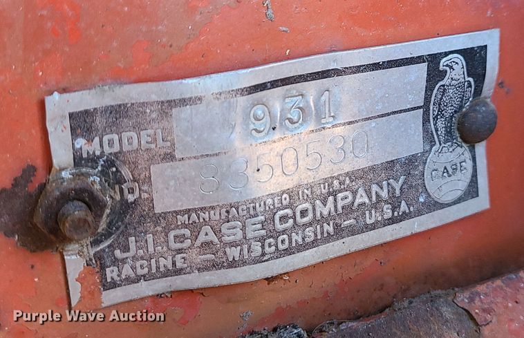 image for item EZ9178 1968 Case 931  tractor