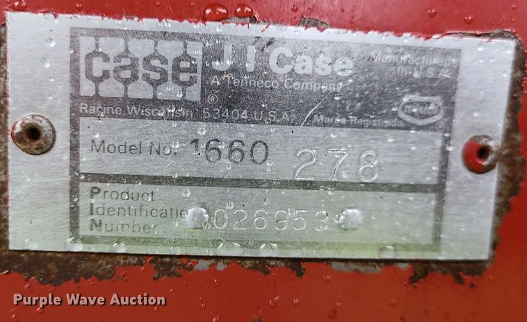 image for item GO9460 1987 Case IH 1660 Axial-Flow  RWA combine