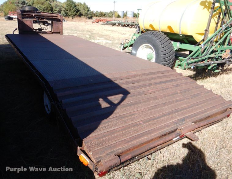 image for item IV9751 1981  shop built equipment trailer