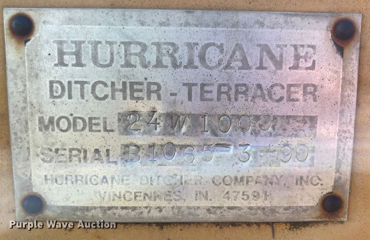 image for item JQ9430 Hurricane 24W1000  ditcher