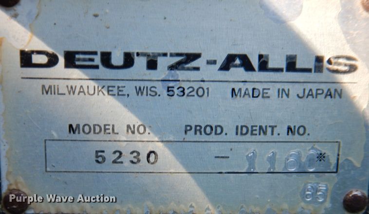 image for item JS9208 Deutz Allis 5230  MFWD tractor