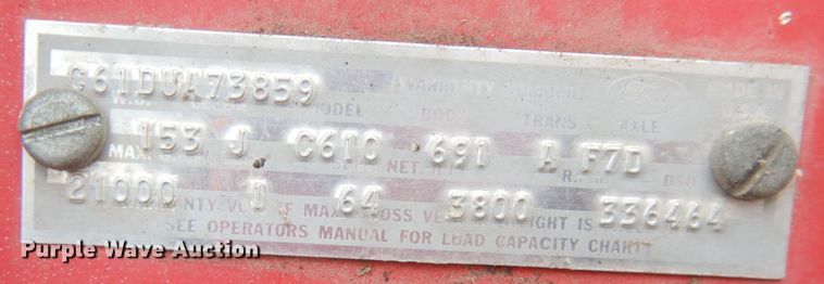 image for item JS9524 1967 Ford F600  feed delivery truck