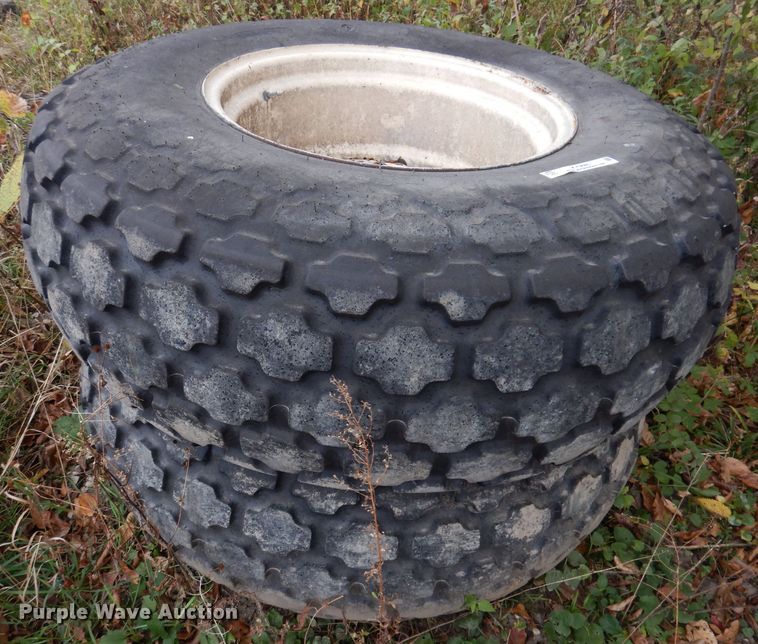 image for item KY9685 (2) Firestone 18.4-26 tires and wheels