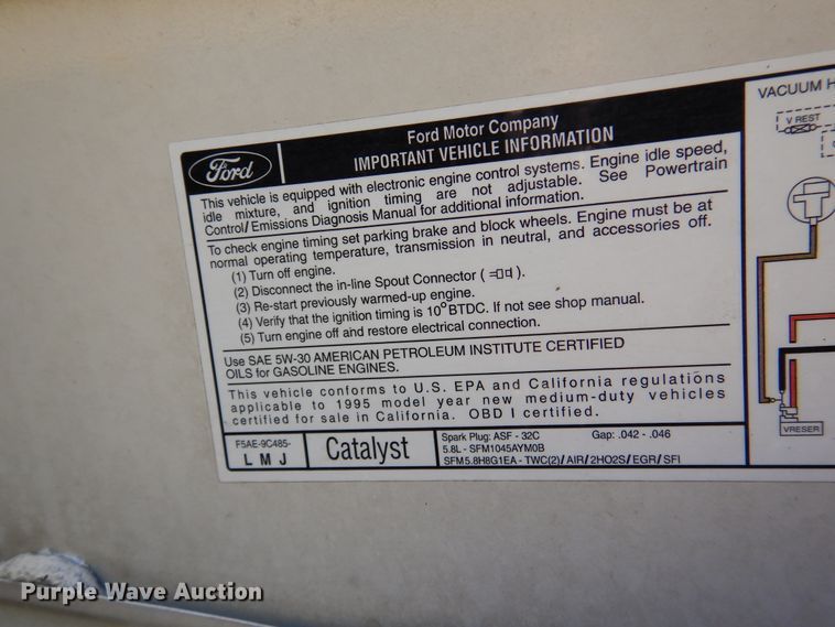 image for item DJ7414 1995 Ford Bronco  SUV