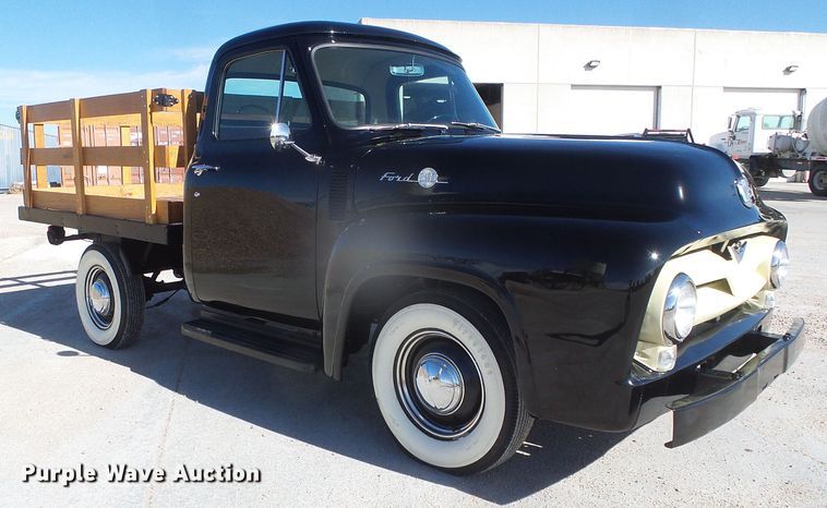 image for item DJ7501 1955 Ford F100  flatbed pickup truck