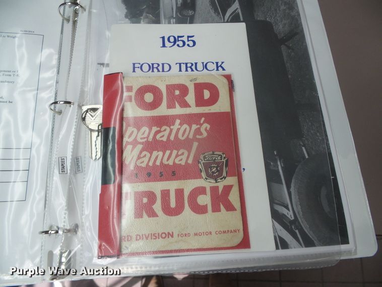 image for item DJ7501 1955 Ford F100  flatbed pickup truck