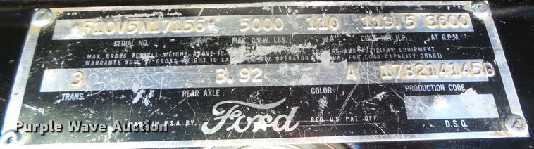 image for item DJ7501 1955 Ford F100  flatbed pickup truck