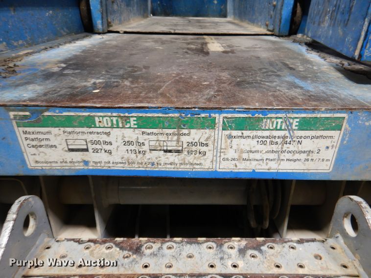 image for item DK1262 Genie GS2632  scissor lift