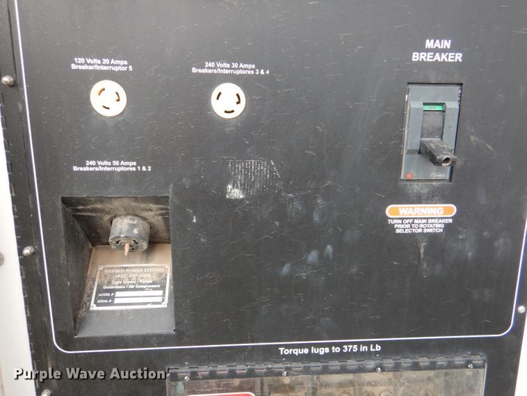 image for item DL0603 2013 Caterpillar NPS-150-T4I  generator