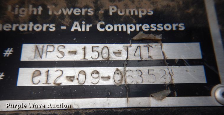 image for item DL0603 2013 Caterpillar NPS-150-T4I  generator