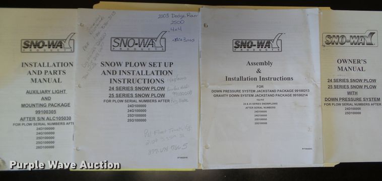 image for item DL6437 Snow-Way snow plow