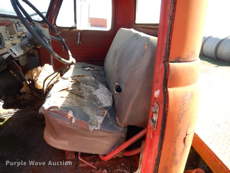 image for item DM0642 1956 International S162  dump flatbed truck