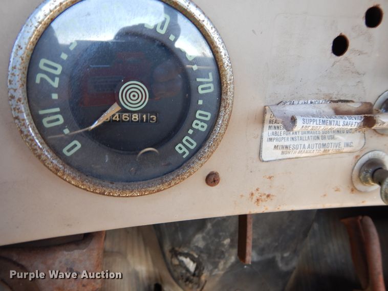 image for item DM0642 1956 International S162  dump flatbed truck