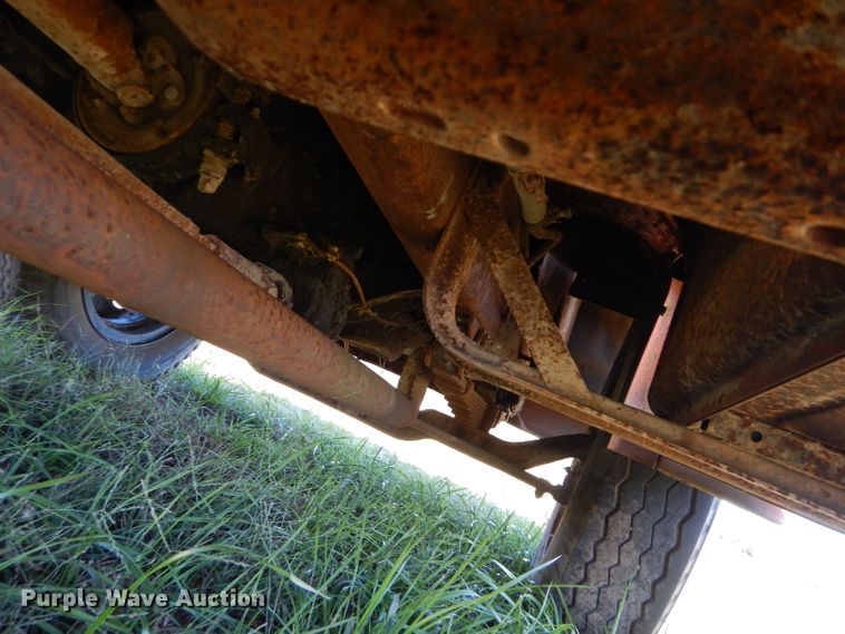 image for item DM0642 1956 International S162  dump flatbed truck