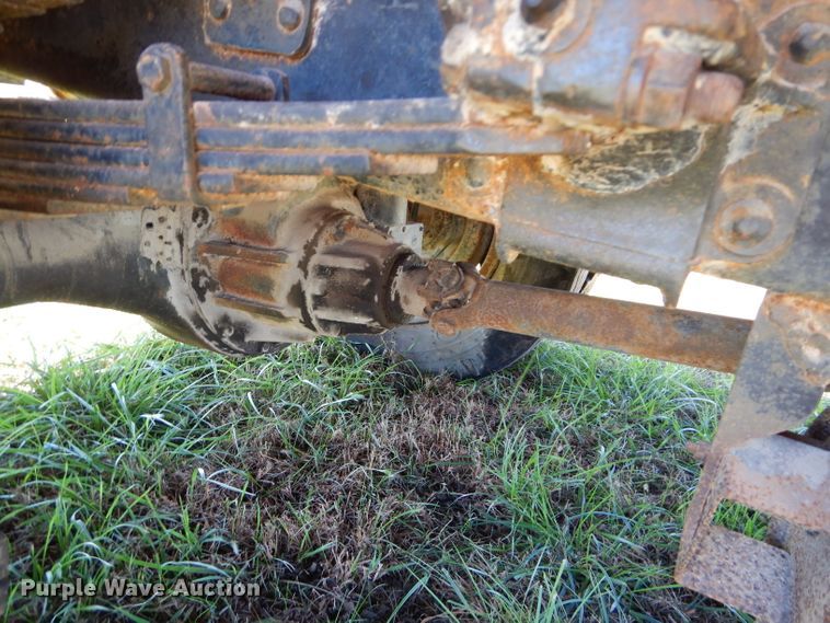 image for item DM0642 1956 International S162  dump flatbed truck