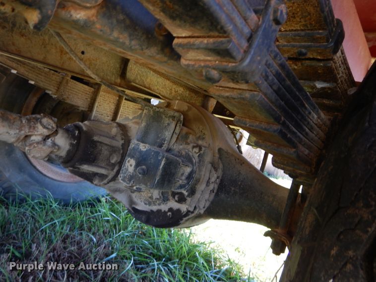 image for item DM0642 1956 International S162  dump flatbed truck