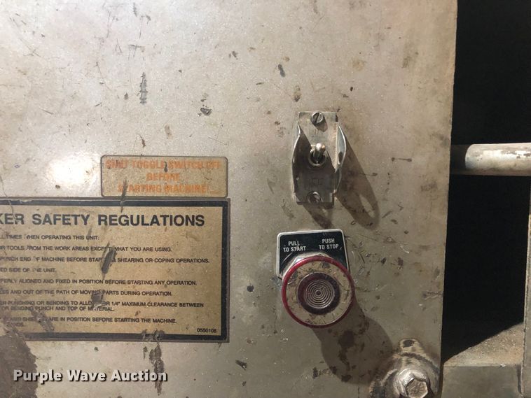 image for item DN2047 MW 86  ironworker machine