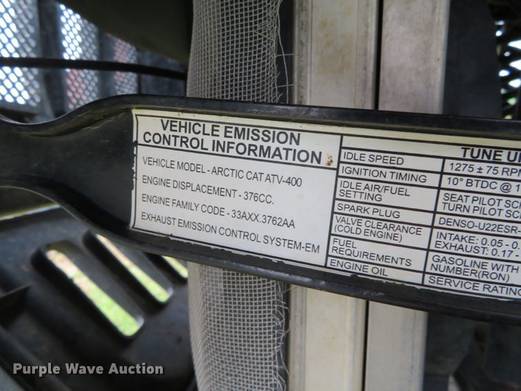 image for item DN7767 2003 Artic Cat 400  ATV