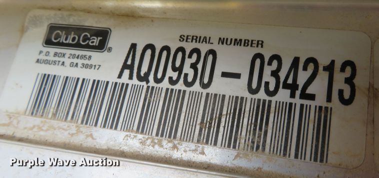 image for item DN7786 Club Car  utility vehicle