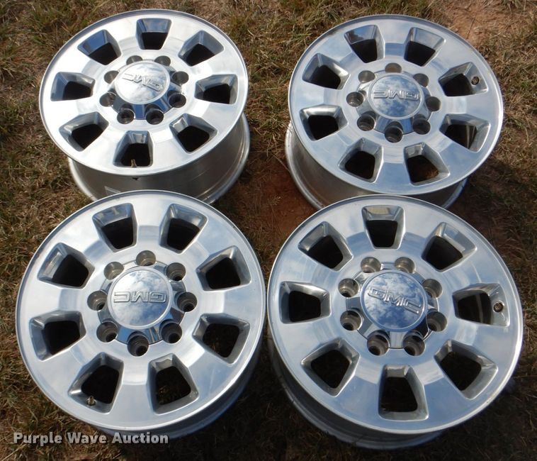 image for item FW9312 (4) GMC pickup truck wheels