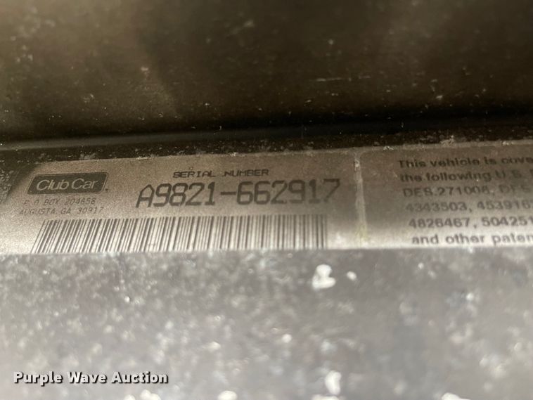 image for item IK9535 Club Car  golf cart