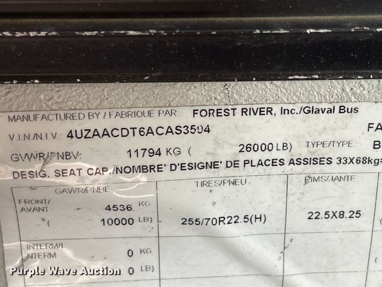 image for item IK9539 2010 Freightliner MB55  trolley