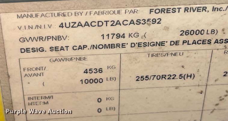 image for item IK9541 2010 Freightliner MB55  trolley