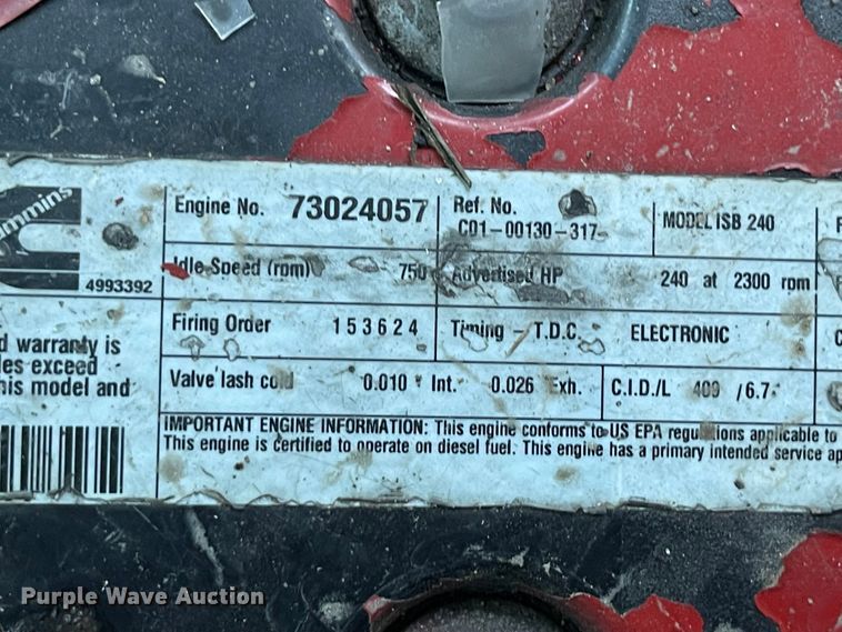 image for item IK9542 2010 Freightliner MB55  trolley