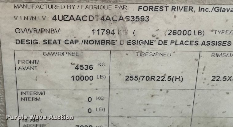 image for item IK9542 2010 Freightliner MB55  trolley