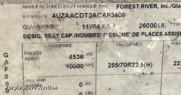 image for item IK9544 2010 Freightliner MB55  trolley