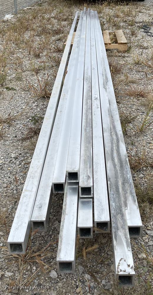 image for item IK9562 (10) pieces of aluminum square tubing