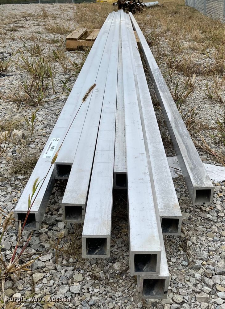image for item IK9562 (10) pieces of aluminum square tubing