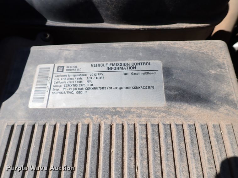 image for item IN9732 2012 Chevrolet Silverado 1500  Ext. Cab pickup truck