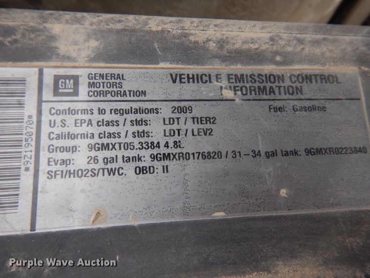 image for item IN9890 2009 Chevrolet Silverado 1500  Ext. Cab pickup truck