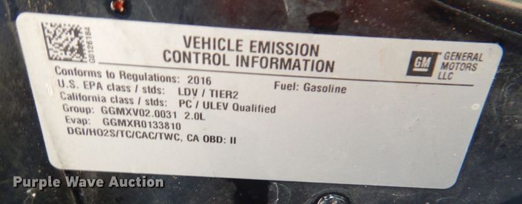 image for item IR9071 2016 Cadillac CTS