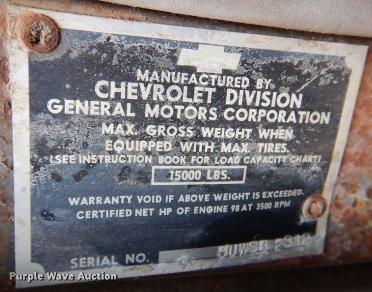 image for item IR9079 1951 Chevrolet 6400  dump truck