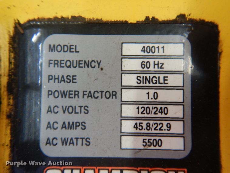 image for item JQ9375 Champion 40011  generator