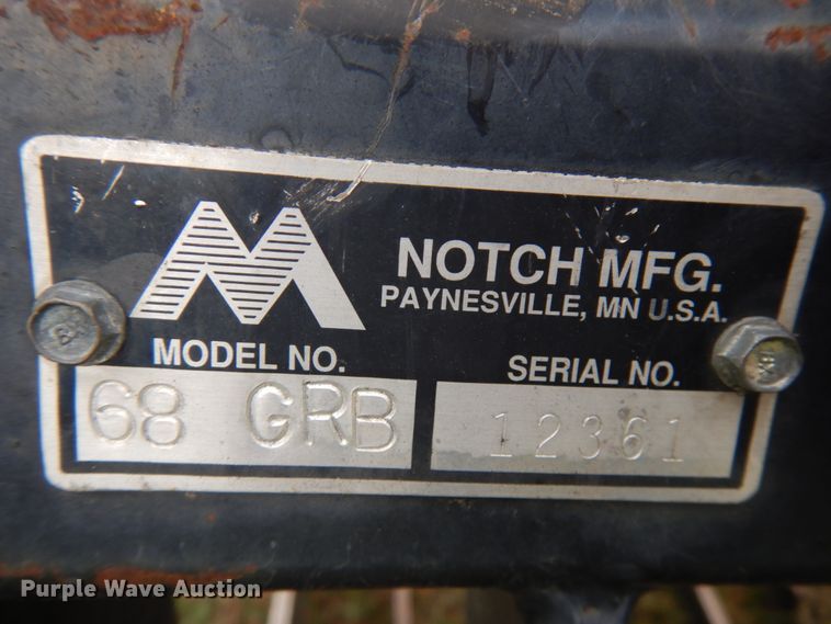 image for item JQ9390 Notch  68GRB 68"W skid steer grapple