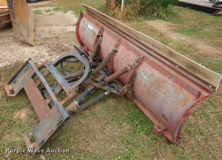 image for item JQ9395 90"W skid steer snow plow