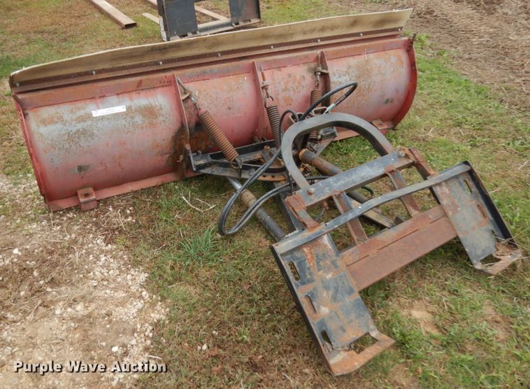 image for item JQ9395 90"W skid steer snow plow