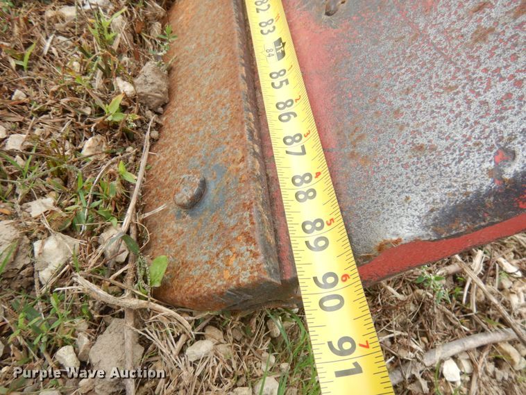 image for item JQ9395 90"W skid steer snow plow