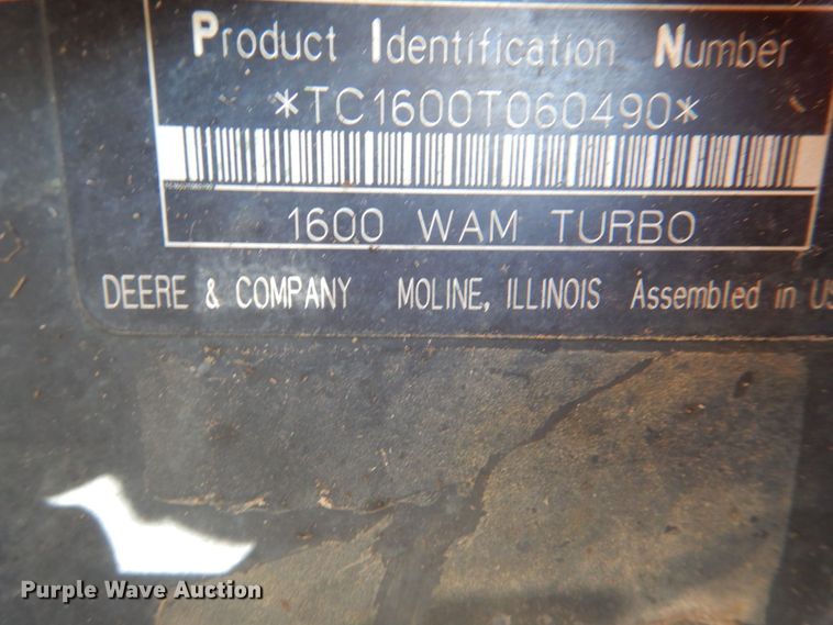 image for item JS9173 John Deere 1600  lawn mower