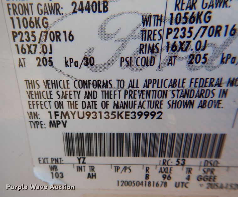 image for item JS9177 2005 Ford Escape  SUV