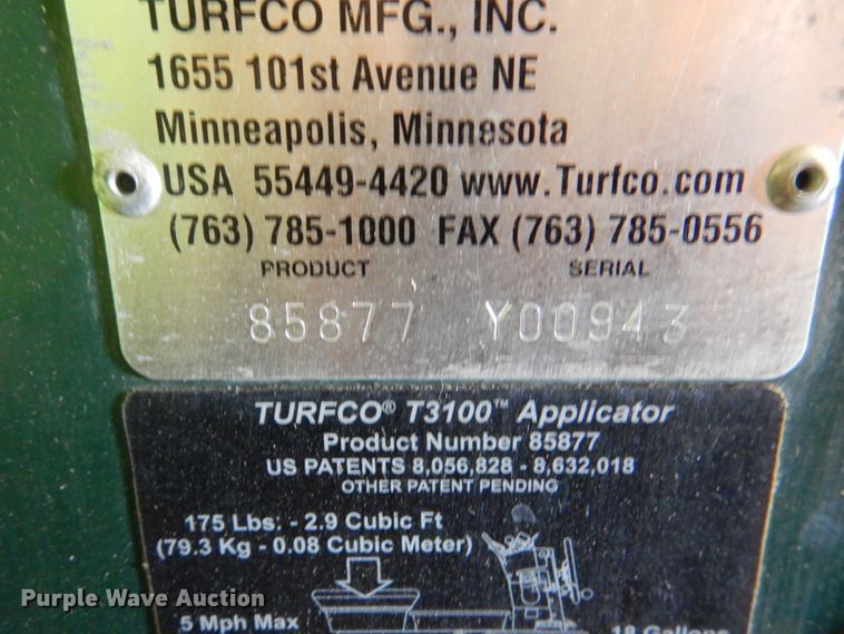 image for item JS9192 Turfco T3100  spreader