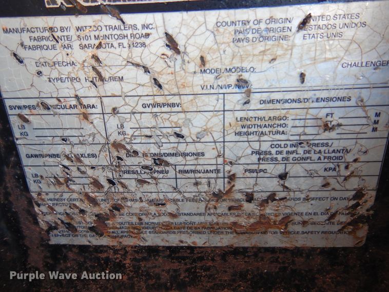 image for item JT9503 2006 Challenger  lowboy equipment trailer