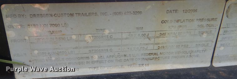 image for item KO9238 DCT  utility trailer with message board